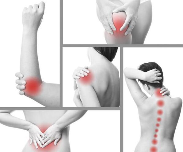 The process of inflammation in different joints has arthritis