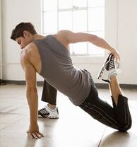 Exercise therapy for the joints of the hip joint